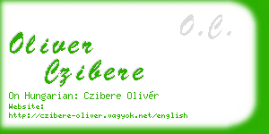 oliver czibere business card